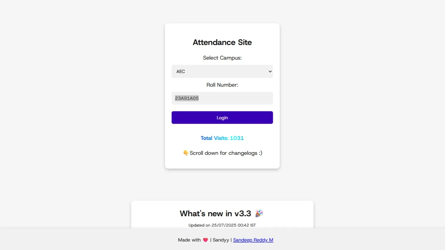 Smart Attendance Dashboard